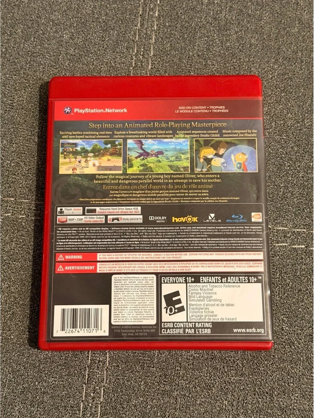 Ni No Kuni: Wrath of The White Witch for PlayStation 3